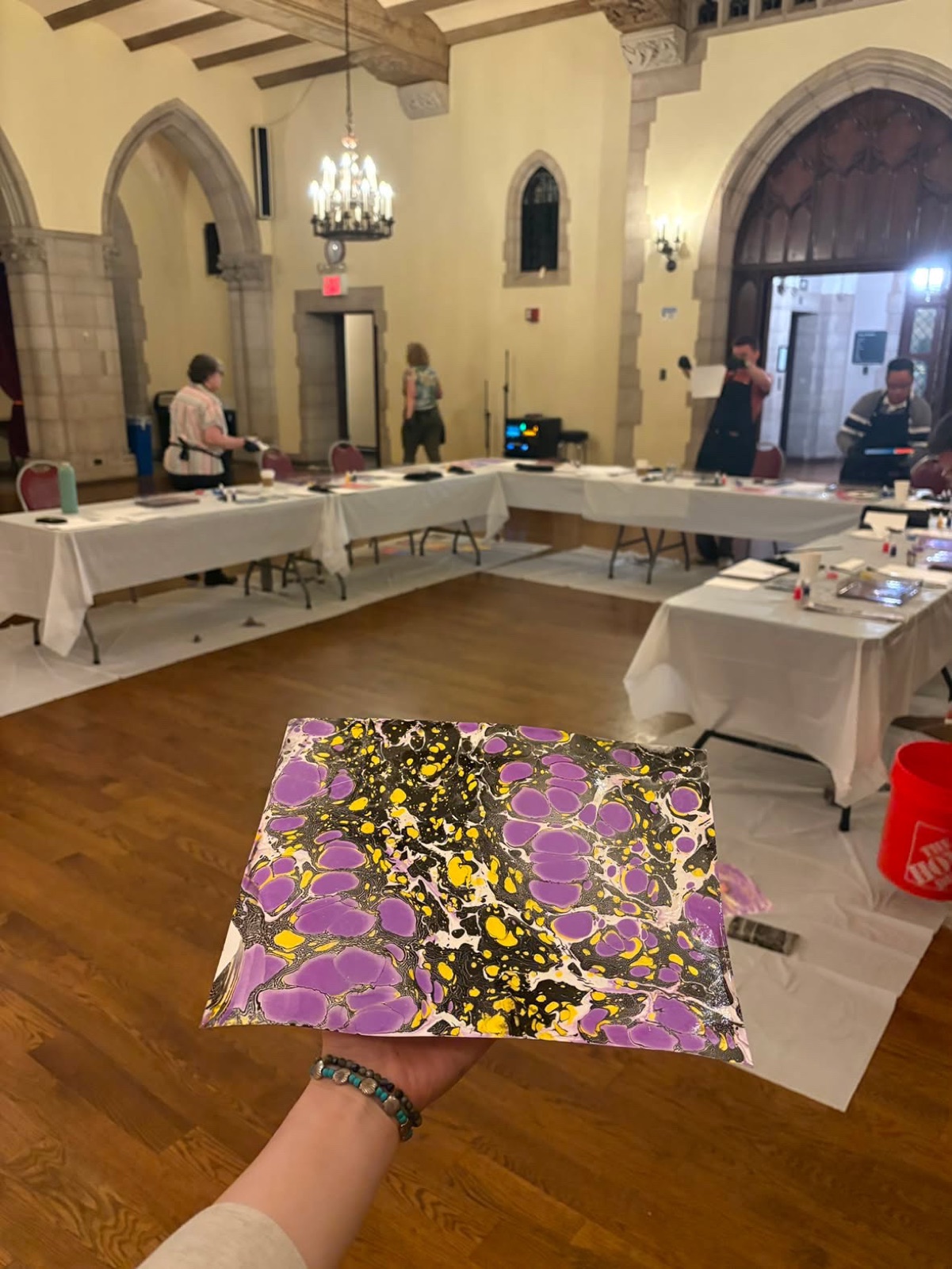 Riverside Church Ebru workshop